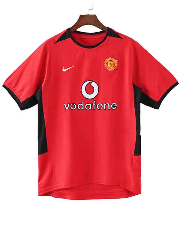 Manchester united home jersey mens retro shirt 2002-2003